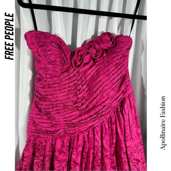 FREE PEOPLE MAKE AN ENTRANCE MAXI DRESS IN PINK NEW Size 0 - Picture 6 of 8